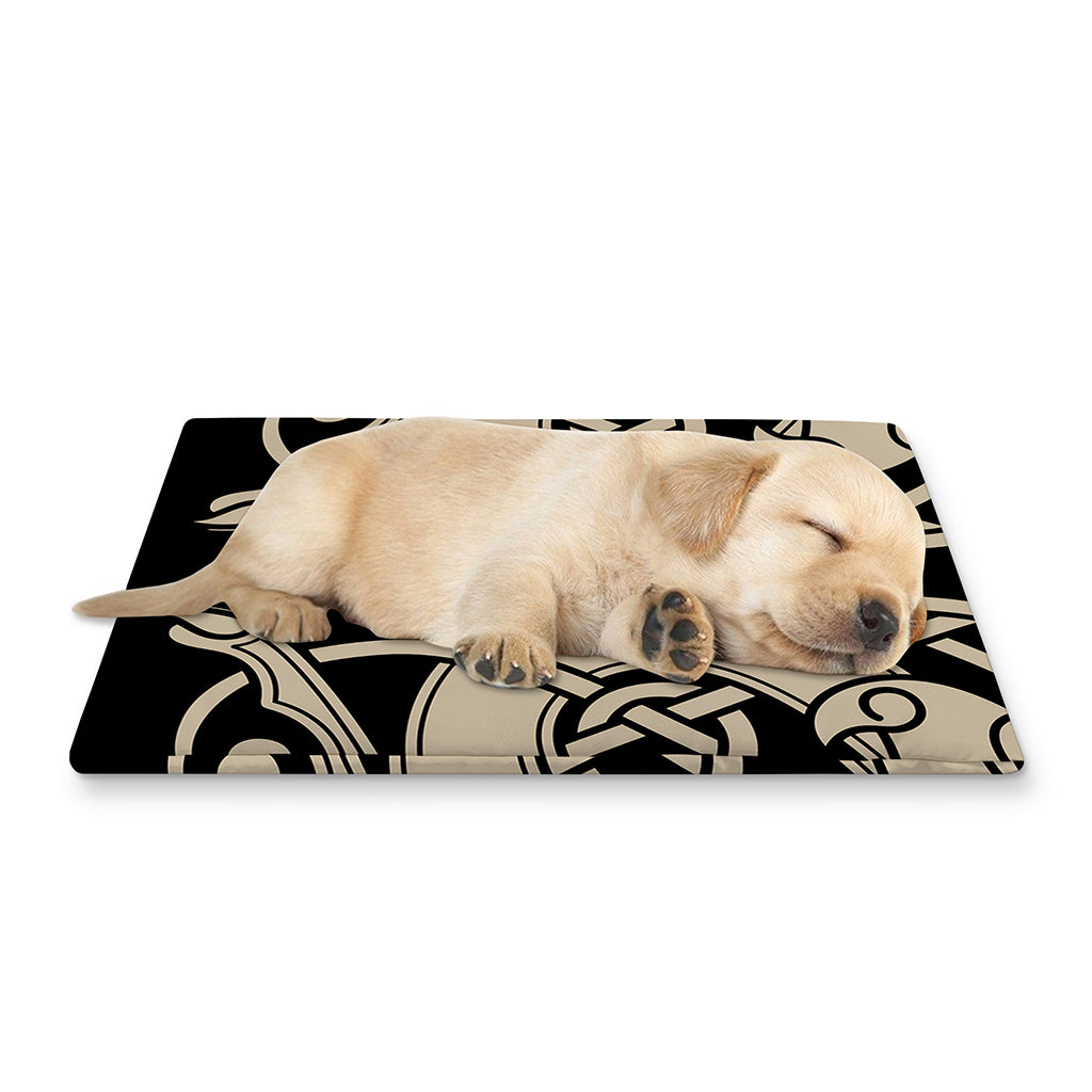 Viking Wolves Symbol Print Pet Cooling Mat Cover