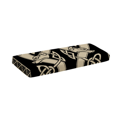 Viking Wolves Symbol Print Piano Keyboard Cover