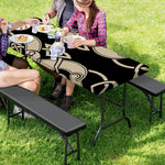 Viking Wolves Symbol Print Picnic Table Cover