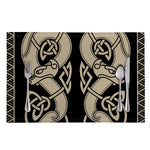 Viking Wolves Symbol Print Placemat