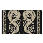 Viking Wolves Symbol Print Polyester Doormat