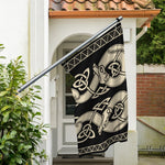 Viking Wolves Symbol Print Polyester Flag