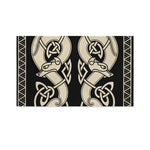 Viking Wolves Symbol Print Polyester Flag