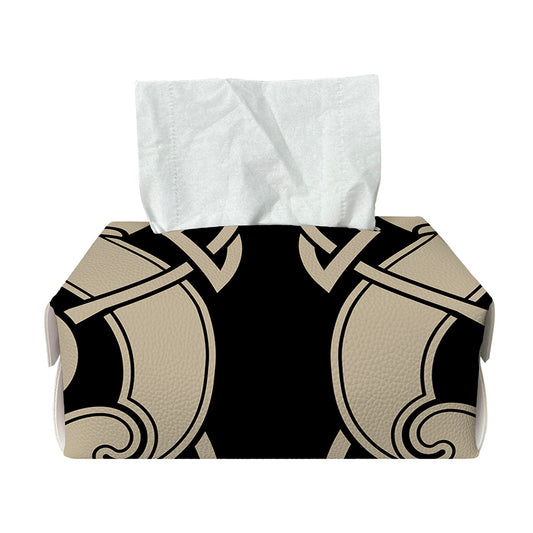 Viking Wolves Symbol Print Rectangle Tissue Box Cover