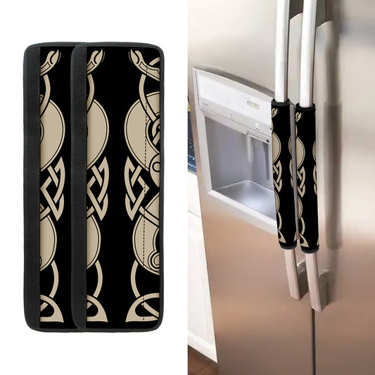 Viking Wolves Symbol Print Refrigerator Handle Covers