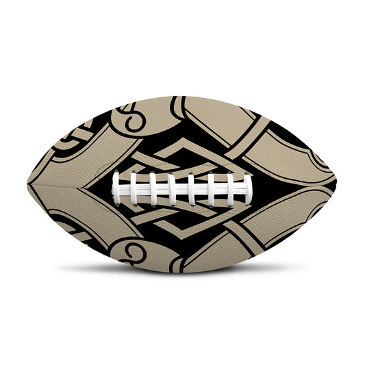 Viking Wolves Symbol Print Rugby Ball