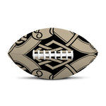 Viking Wolves Symbol Print Rugby Ball