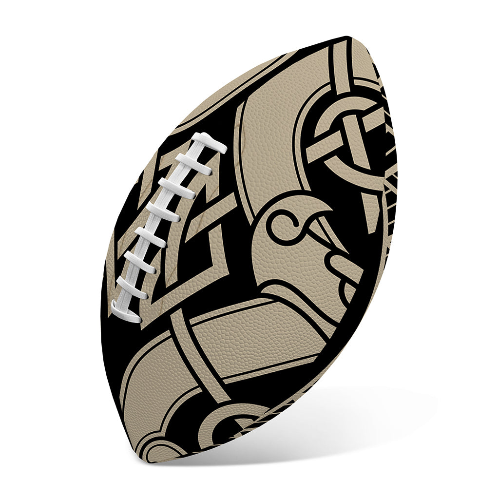 Viking Wolves Symbol Print Rugby Ball