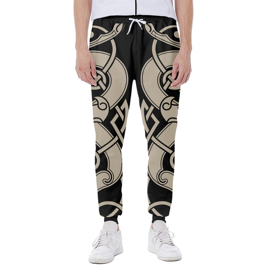 Viking Wolves Symbol Print Scuba Joggers