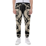 Viking Wolves Symbol Print Scuba Joggers