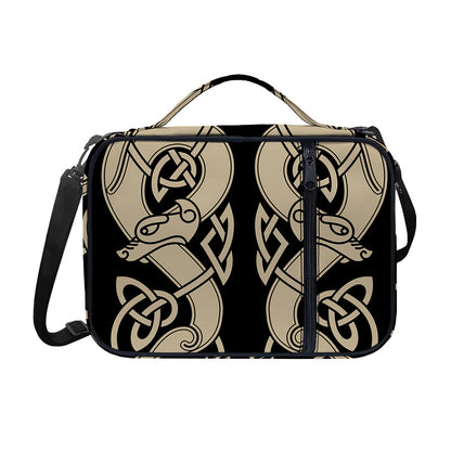 Viking Wolves Symbol Print Shoulder Strap Bible Bag