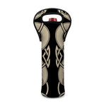 Viking Wolves Symbol Print Single Neoprene Wine Tote