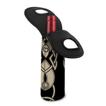 Viking Wolves Symbol Print Single Neoprene Wine Tote
