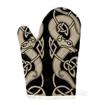 Viking Wolves Symbol Print Single Oven Mitt