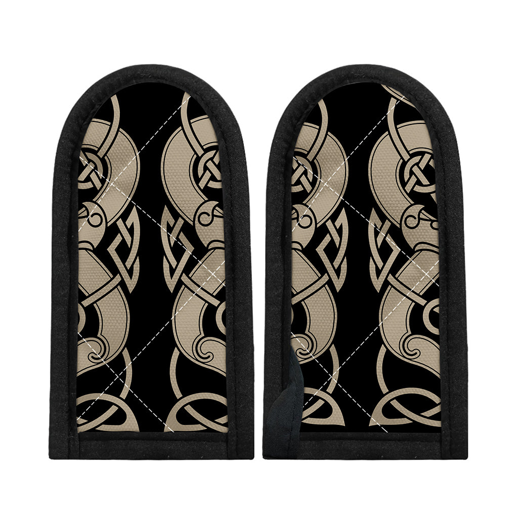 Viking Wolves Symbol Print Skillet Handle Cover