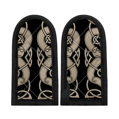 Viking Wolves Symbol Print Skillet Handle Cover