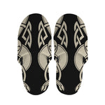 Viking Wolves Symbol Print Slippers