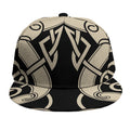 Viking Wolves Symbol Print Snapback Cap