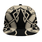 Viking Wolves Symbol Print Snapback Cap