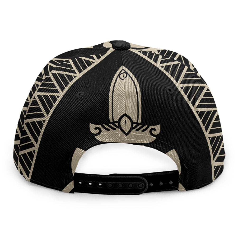 Viking Wolves Symbol Print Snapback Cap