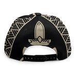 Viking Wolves Symbol Print Snapback Cap