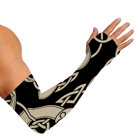 Viking Wolves Symbol Print Sun Protection Arm Sleeves