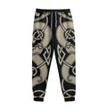 Viking Wolves Symbol Print Sweatpants