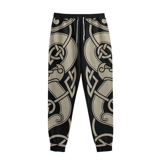 Viking Wolves Symbol Print Sweatpants