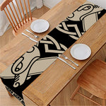 Viking Wolves Symbol Print Table Runner