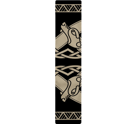 Viking Wolves Symbol Print Table Runner