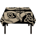 Viking Wolves Symbol Print Tablecloth