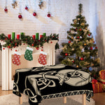 Viking Wolves Symbol Print Tablecloth