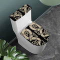 Viking Wolves Symbol Print Toilet Lid And Tank Cover Set