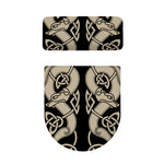 Viking Wolves Symbol Print Toilet Lid And Tank Cover Set