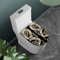 Viking Wolves Symbol Print Toilet Lid Cover