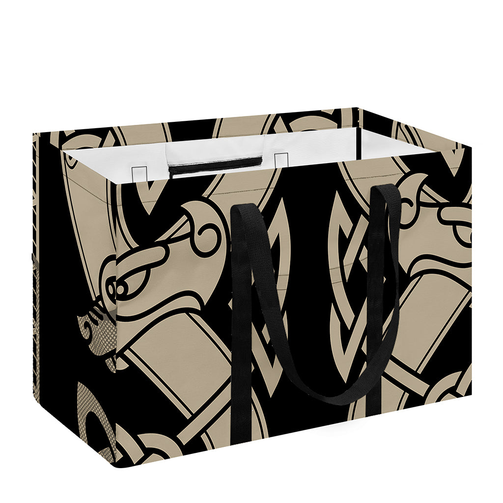 Viking Wolves Symbol Print Utility Tote Bag