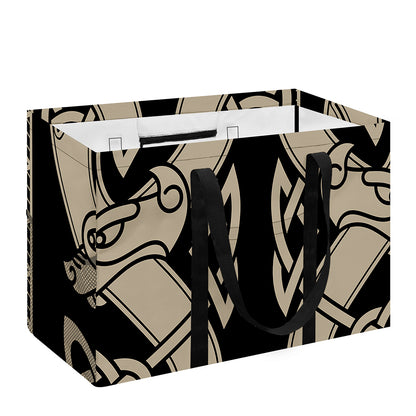 Viking Wolves Symbol Print Utility Tote Bag