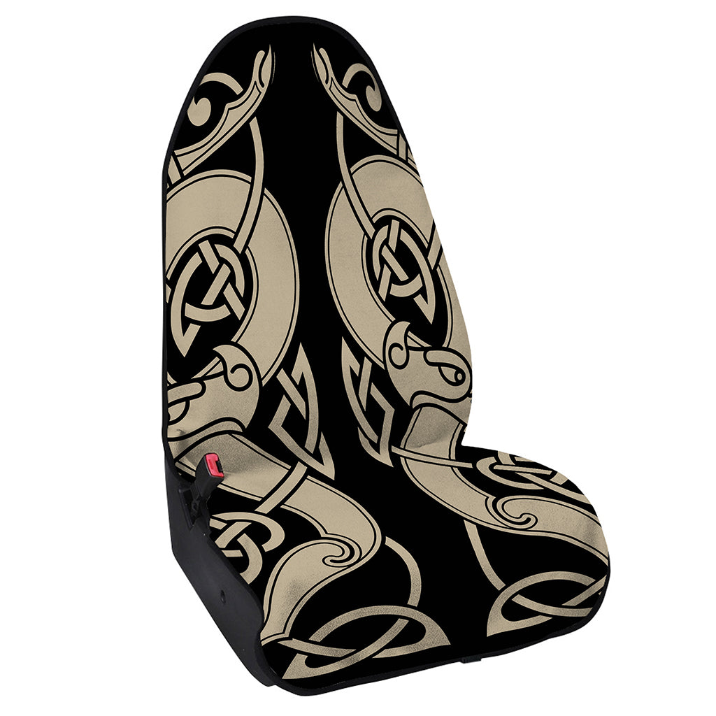 Viking Wolves Symbol Print Waterproof Car Seat Cover