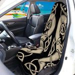 Viking Wolves Symbol Print Waterproof Car Seat Cover
