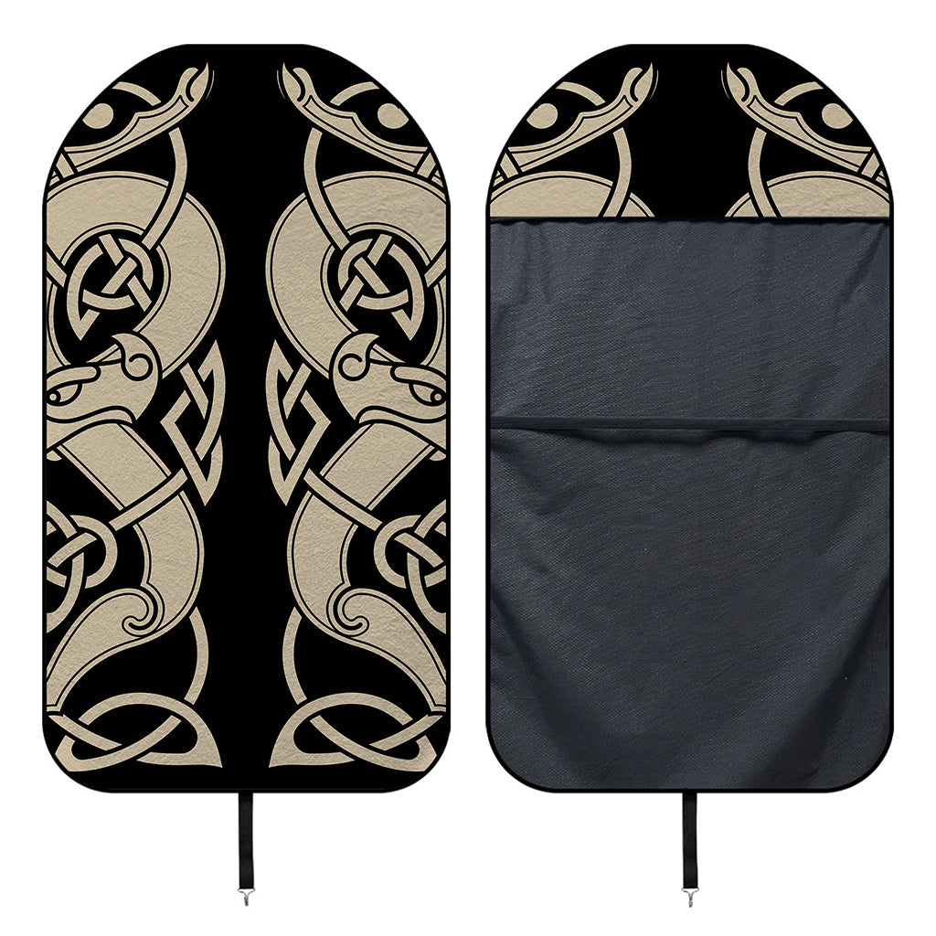 Viking Wolves Symbol Print Waterproof Car Seat Cover