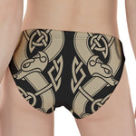 Viking Wolves Symbol Print Women's Panties