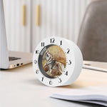 Vintage Alaskan Malamute Print Alarm Clock