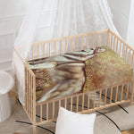 Vintage Alaskan Malamute Print Baby Crib Sheet