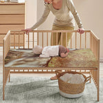 Vintage Alaskan Malamute Print Baby Crib Sheet