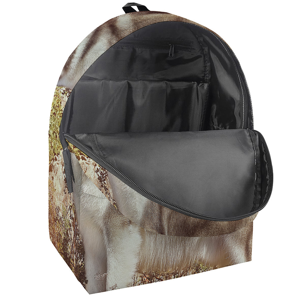Vintage Alaskan Malamute Print Backpack
