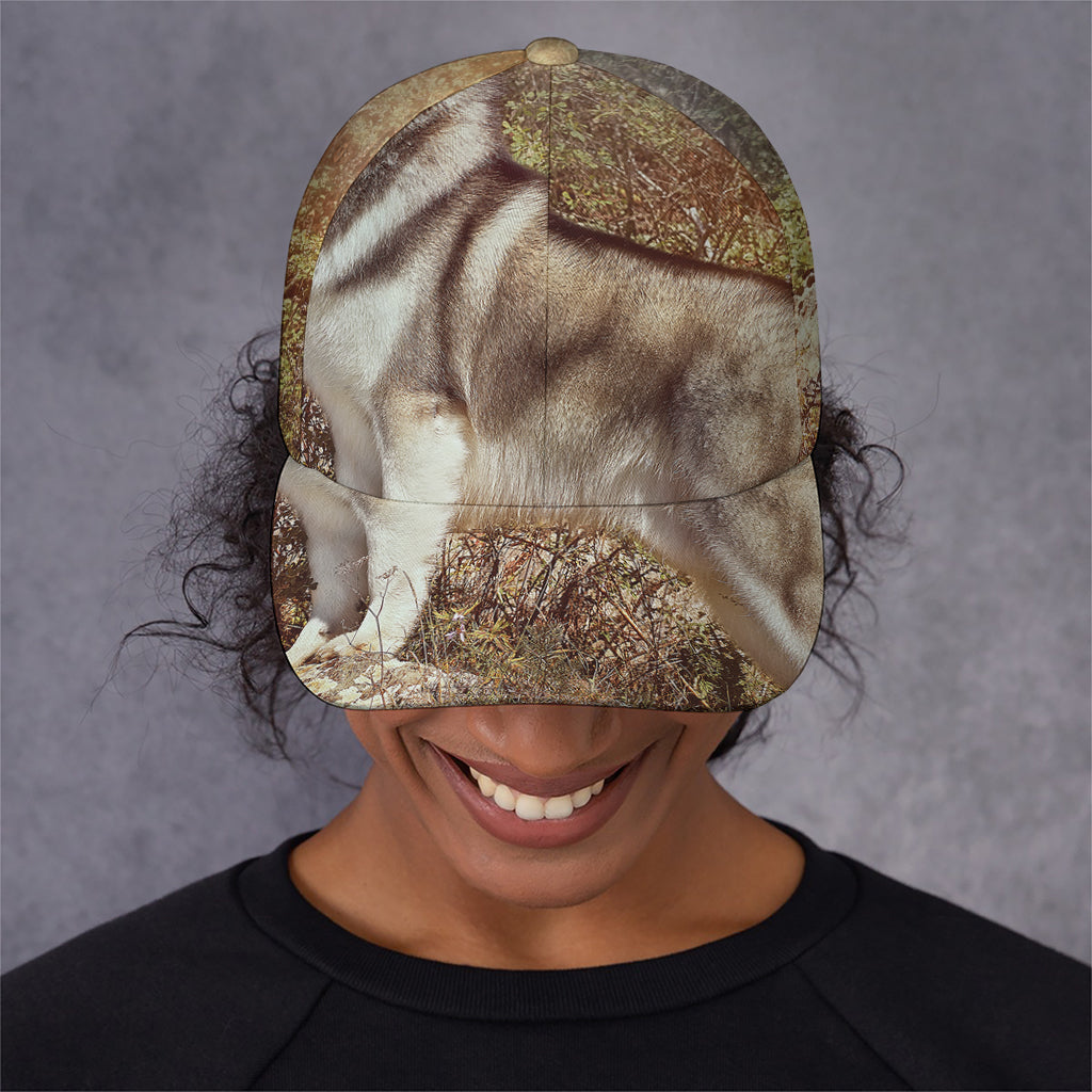 Vintage Alaskan Malamute Print Baseball Cap