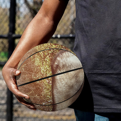 Vintage Alaskan Malamute Print Basketball