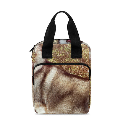 Vintage Alaskan Malamute Print Bible Tote Bag