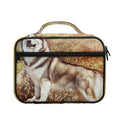 Vintage Alaskan Malamute Print Briefcase Bible Bag