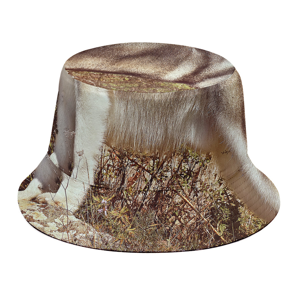 Vintage Alaskan Malamute Print Bucket Hat
